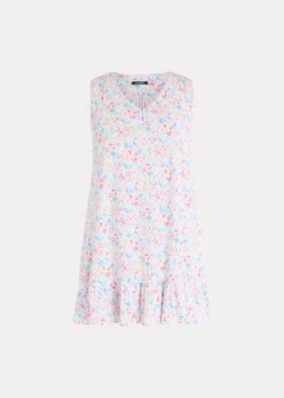 Dámské Noční Košilka Ralph Lauren Floral Cotton - 71856-VOCI